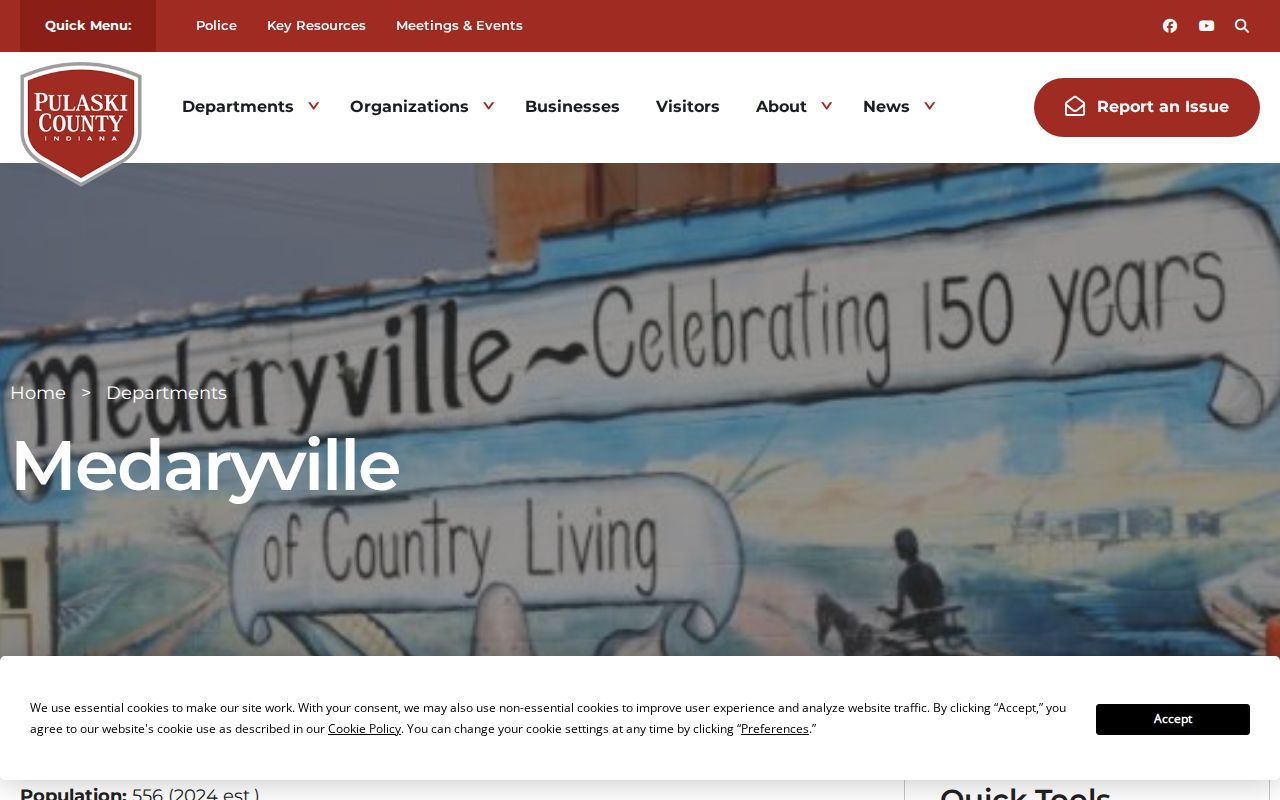 Official Medaryville town profile with Town Hall contact details